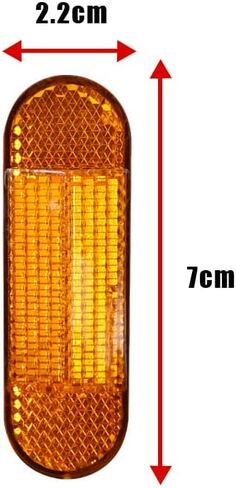 10Pcs Electric Scooter Wheel Cover Protect Shell Front Rear Safety Reflective Tube Night Reflector Accessories (Yellow) in Saudi Arabia