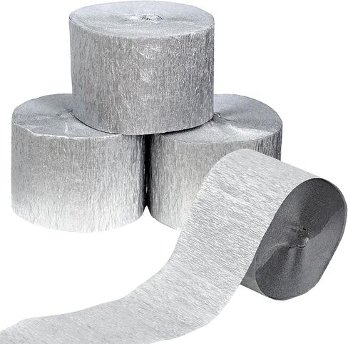 8 Rolls Crepe Paper Streamers, 8 Color Streamers 656 Ft, Rainbow Party Decorations, Streamers for Party Decorations, Birthday Decorations, Baby Shower, Wedding (1.8 in x 82 ft/Roll) in Kuwait