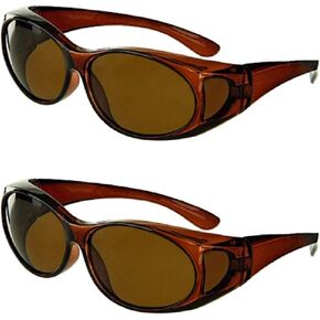Unisex Polarized Fit Over Sunglasses Wear Over Cover Over Glasses in Kuwait