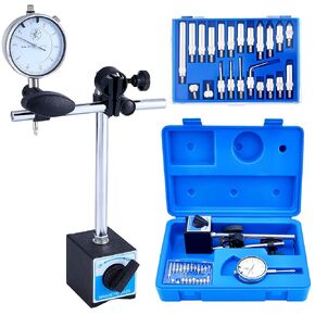Dial Indicator with Magnetic Base and Point Precision Inspection Set, Professional 0-1.0" Dial Indicator, Fine Adjustable Long Arm, 0.001" Precision in Kuwait