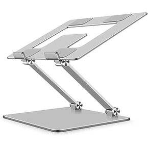 Foldable metal heightened heat dissipation stand computer stand notebook stand silver deep space gray(Silver) in Kuwait