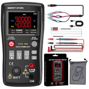 ZOYI Battery Internal Resistance Tester 2 in 1 multimeter Battery Voltage Meter Car Battery Tester for AAA AA Model 0.1mΩ-200Ω in Kuwait