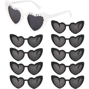 10PCS Heart Bride Sunglasses Bachelorette Party Favors Sunglasses Decorations Bride to Be Accessories Glasses for Wedding in Kuwait