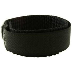 Silverfoot Regular Nylon Watch Band Sports Style Wrap-Around Strap Fits 16 to 20mm watches (Black) in Saudi Arabia