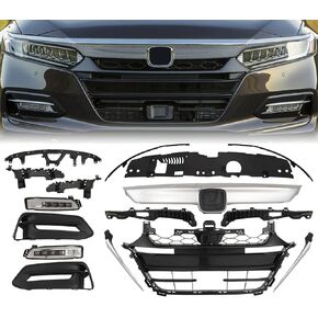 16 pcs Front Bumper Grill Grille Compatible with 2018-2020 Honda Accord in Kuwait