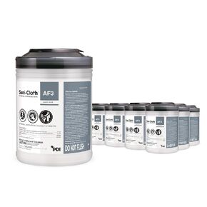 PDI Healthcare P13872 SANI-Cloth AF3 Germicidal Disposable Wipe, Large, 6" x 6.75" Size (Pack of 1920) in Kuwait