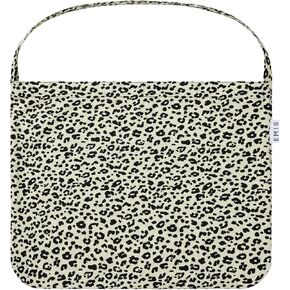 EMIS 22Y Leopard Corduroy Unisex Casual Streetwear Eco Tote Bag Ivory in Saudi Arabia