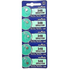 Murata 348 SR421SW Battery 1.55V Silver Oxide Watch Button Cell (5 Batteries) in Kuwait