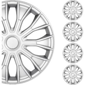 SCITOO 16" Wheel Cover Set of 4 Replacement 16 Inch Hubcaps Universal-Fit for Cars Trucks SUVs with Black Color in Kuwait