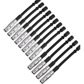 High Performance Racing 2KΩ Spark Plug Wires Compatible with Mercedes-Benz C240 C320 E320 ML350 SLK320 CLK320 ML320 S350 Chrysler Crossfire 2.6L 2.8L 3.2L 3.7L V6 12 Wires 1998-2008 in Kuwait