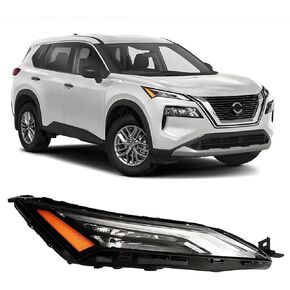 PENSUN Headlights Assembly Fit for 2021 2022 2023 Nissan Rogue, Headlamp Assembly Pair Replacement, Clear Lens Amber Reflector, Left Driver Side in Kuwait