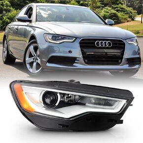 ACANII - For [HID/Xenon w/o AFS Model] 2012-2015 Audi A6 S6 LED DRL Projector Headlight Headlamp Assembly Passenger Side in Kuwait
