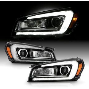 AKKON - Fit 2013-2016 GMC Acadia 2017 Limited [HID/Xenon Model Only] Projector Black Headlights Pair Driver + Passenger w/ [LED Tube] Parking in Kuwait