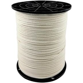 حبل من مزيج القطن QNR مقاس 1/8 بوصة - بكرة بطول 1000 قدم | بوليستر مقوى - تمدد منخفض - تحسين العقد والإمساك in Kuwait