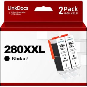280xxl Compatible PGI-280xxl Black Ink Cartridges for Canon Printers Replacement for Canon 280 XL pgbk Black Work for Pixma TR8620a TR8520 TR8620 TR7520 TR8500 TR8600 TS9120 Printer(2 PGBK) in Kuwait