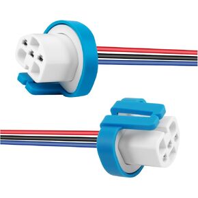 2PCS Headlight Wiring Harness Ceramic,3-Pin 9007 9004 HB1 HB5 Headlight Connector Plug for Replacement of Old Damaged,Universal Plug & Play Headlights Socket Car Accessories in Kuwait