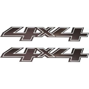 2Pcs 4x4 Decals Sticker Car Emblem Compatible with 2014-2026 Chevy Silverado Sierra Truck Pickup Bedside (Black) in Kuwait