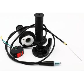Twist Throttle Accelerator Handle Grips (22mm),Throttle Clamp、flameout Switch and Cable for ATV Mini Bike Pit Bike Dirt Bike 50cc 90cc 110cc 125cc ,Powersports Grips in Kuwait