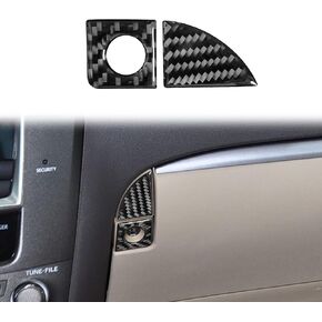 Carbon Fiber Copilot Storage Box Handle Frame Panel Cover Trim Compatible with Lexus IS250 2006 2007 2008 2009 2010 2011 2012 Interior Accessories Black (2Pcs) in Kuwait