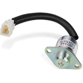 17454-60010 Fuel Shut Off Solenoid 16616-60010, 17594-60014, SA-4569T, 1503ES-12A5UC5S, 16616-60013, 16616-60015 Woodward for Kubota D905 D1005 D1105 V1205 V1305 V1505T Engines 12VDC in Kuwait