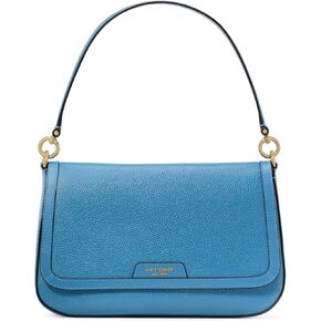 kate spade new york Hudson Pebbled Leather Flap Shoulder Bag, Blue Multi in Kuwait