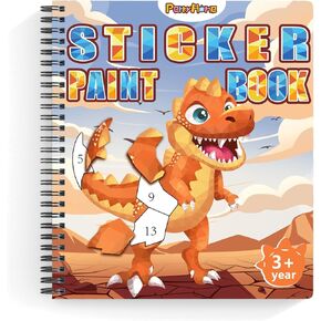 ملصق Perryhome 3pcs بواسطة عدد كتب الطلاء للفتيات الذين تتراوح أعمارهم بين 4-8 سنوات ، و Unicorn Mermaid Frozen Turns Turnser Books ، و Girls Crafts Party Birthdy Higrics Toys in Kuwait