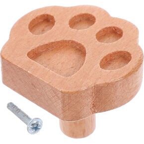 Solid Beech Wood Animal Cabinet Pull Handle with Screw, Furniture Knob for ’s Room Wardrobe, Wooden Dresser Drawer Handle for Nursery Cupboard Decoration in Kuwait