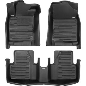 TuxMat - for Porsche Macan 2014-2026 Models - Custom Car Mats - Maximum Coverage, All Weather, Laser Measured - This Full Set Includes 1st and 2nd Rows in Kuwait