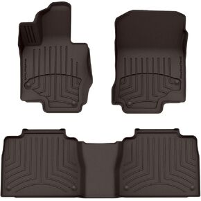 WeatherTech FloorLiner HP Custom Fit Floor Mats for Mercedes GLE SUV & AMG GLE 53 - 1st & 2nd Row (441533-1-2IM), Black in Saudi Arabia