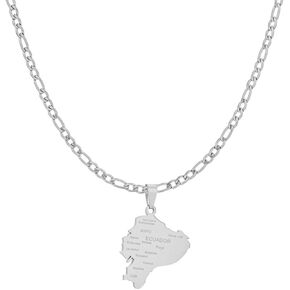 Ecuador Map Pendant Necklaces for Women Stainless Steel Charm Maps Jewelry Ecuadorian Patriotic With City Name Accessory in Kuwait