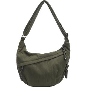 Corduroy Tote Bag for Women,Hobo Crossbody Bags for Women Unisex Shoulder Bag Cross Body Purses and Handbags in Kuwait