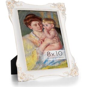 Axeman Vintage Gold Frames 4x6 | Antique 4 x 6 Gold Picture Frame with Real Glass | Ornate Rose 4x6 Picture Frame for Wall & Tabletop Display | Retro 4 x 6 Frame in Kuwait