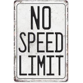 ديكور معدني لعيد الميلاد على شكل شاحنة الوحش، هدايا للأولاد، علامة القصدير الرجعية لا توجد علامة حد للسرعة للأولاد، غرفة الرجل، غرفة النوم، المرآب، غرفة النوم، ديكور فني جداري على الطراز العتيق، 8 × 12 بوصة (53518) in Kuwait