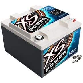 XS Power D925 2000 Amp AGM Battery with M6 Terminal Hardware - 12 Volt 32Ah 641CA Deep Cycle AGM Battery for Car Audio Stereo Systems - 22.26 lbs, Maintenance Free, Sealed Powercell in Kuwait