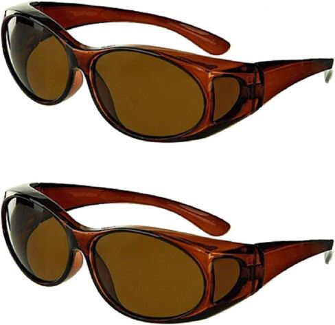 Unisex Polarized Fit Over Sunglasses Wear Over Cover Over Glasses in Kuwait