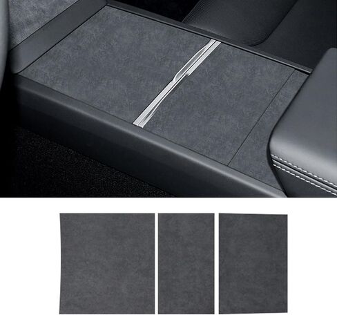 Suede Center Console Wrap Kit, Suede Center Console Protector Compatible with Tesla Model 3 Highland 2024-2025 & Tesla Model Y Juniper 2025, Interior Accessories in Kuwait