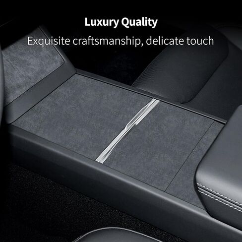 Suede Center Console Wrap Kit, Suede Center Console Protector Compatible with Tesla Model 3 Highland 2024-2025 & Tesla Model Y Juniper 2025, Interior Accessories in Kuwait