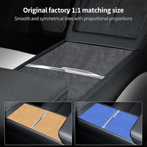 Suede Center Console Wrap Kit, Suede Center Console Protector Compatible with Tesla Model 3 Highland 2024-2025 & Tesla Model Y Juniper 2025, Interior Accessories in Kuwait