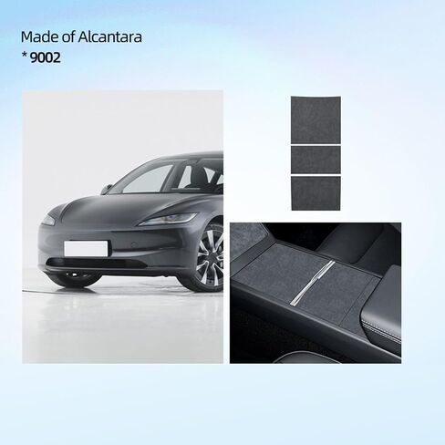 Suede Center Console Wrap Kit, Suede Center Console Protector Compatible with Tesla Model 3 Highland 2024-2025 & Tesla Model Y Juniper 2025, Interior Accessories in Kuwait