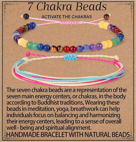 LPBeads 6mm Black Tourmaline Bracelet with Handmade Rope Bracelet Size Adjustable Natural Stone Crystal Healing Bracelets Gifts for Unisex Adults in Kuwait