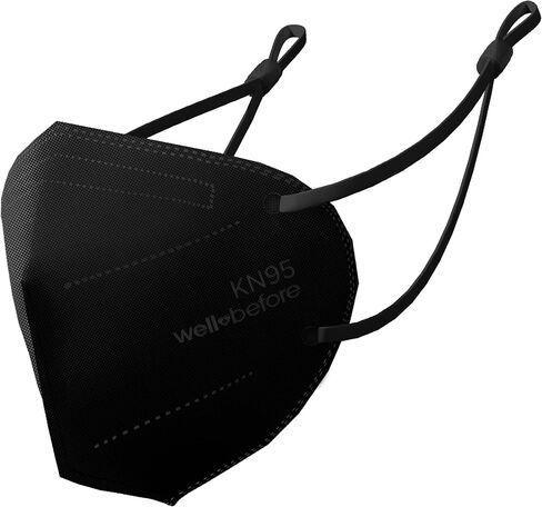 جيدًا قبل قناع الوجه القابل للتصرف KN95 | قناع ملفوف بشكل فردي مع حلقة أذن قابلة للتعديل - 10 عبوات. in Kuwait