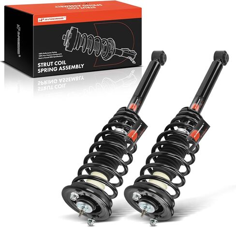 A-Premium Rear Pair (2) Complete Strut and Coil Spring Assembly Compatible with Mitsubishi Galant 1999 2000 2001 2002 2003, Driver and Passenger Side in Saudi Arabia