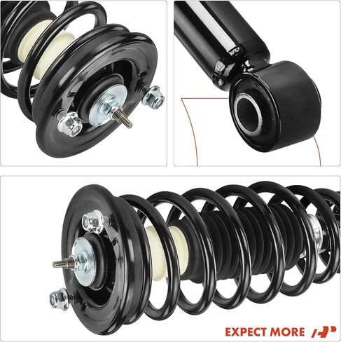 A-Premium Rear Pair (2) Complete Strut and Coil Spring Assembly Compatible with Mitsubishi Galant 1999 2000 2001 2002 2003, Driver and Passenger Side in Saudi Arabia