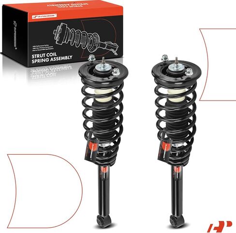 A-Premium Rear Pair (2) Complete Strut and Coil Spring Assembly Compatible with Mitsubishi Galant 1999 2000 2001 2002 2003, Driver and Passenger Side in Saudi Arabia