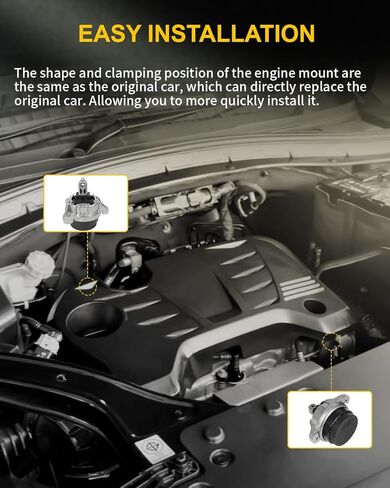 OCPTY Front Left Right Engine Motor Mount Set Compatible for BMW 528i 2011, 535i 2011-2016, 535i GT 2011-2017, 640i 2012-2018, 640i Gran Coupe 2013-2018 - [L6 3.0L] # A4089, A4090 (2PCS) in Saudi Arabia