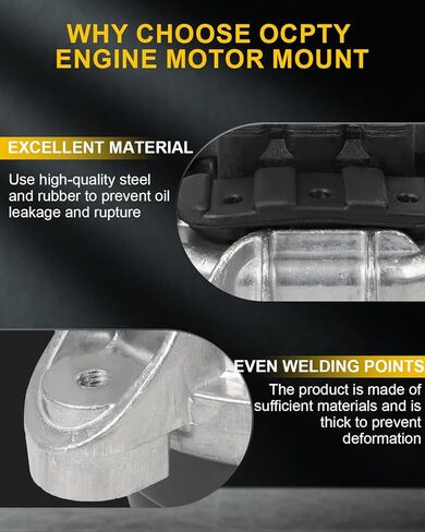 OCPTY Front Left Right Engine Motor Mount Set Compatible for BMW 528i 2011, 535i 2011-2016, 535i GT 2011-2017, 640i 2012-2018, 640i Gran Coupe 2013-2018 - [L6 3.0L] # A4089, A4090 (2PCS) in Saudi Arabia