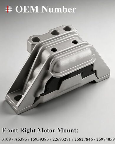 Engine Motor Mount & Trans Mount Fit for Chevy 2005-2010 Cobalt 2006-2011 HHR 2007-2010 Pontiac G5 2005-2007 Saturn Ion 2.0L 2.2L 2.4L, Engine Mount Set of 3 OE# A5374 A3081 A5385 in Kuwait