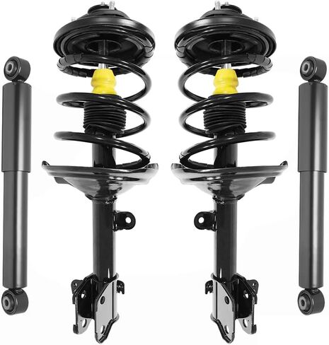 Front Complete Strut Assemblies & Rear Bare Shock Absorbers Fits 2003-2006 Acura MDX (Set of 4) in Kuwait