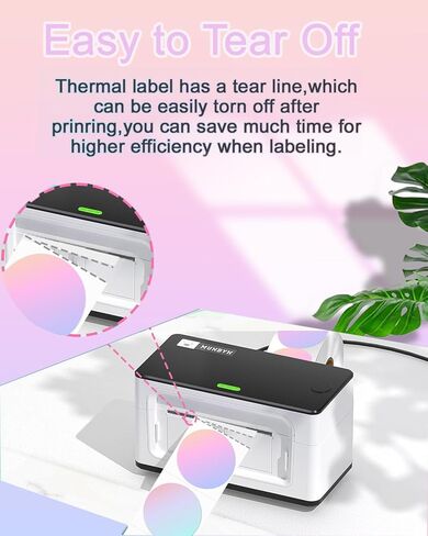 3×3 Round Thermal Labels, Thermal Printer Labels use for Barcode, Shipping, Customized, Circle Direct Thermal Stickers Label for Printer, 140PCS/ 1 Roll, 3 inch, Dreamy Purple in Saudi Arabia