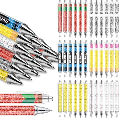 Yeaqee 48 Pcs Easter Party Favors Bulk Bunny Retractable Printing Pens Easter Egg Rabbit Carrot Chick Flower Ballpoint Pens 1.0 mm Black Ink for Kids Spring Party Gifts School Office Supplies in Saudi Arabia